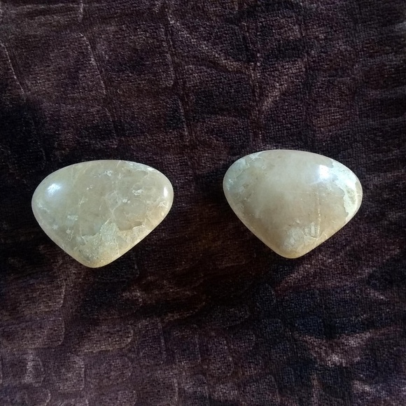 Vintage Karla Jordan - Genuine Riverstone Earrings - Picture 1 of 5